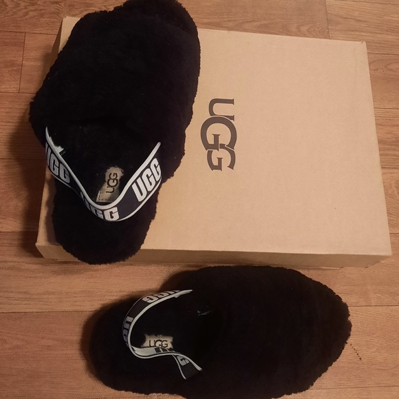 SOLD UGG Fluff Yeah Slides,Size 7-8, - Picture 2 of 8